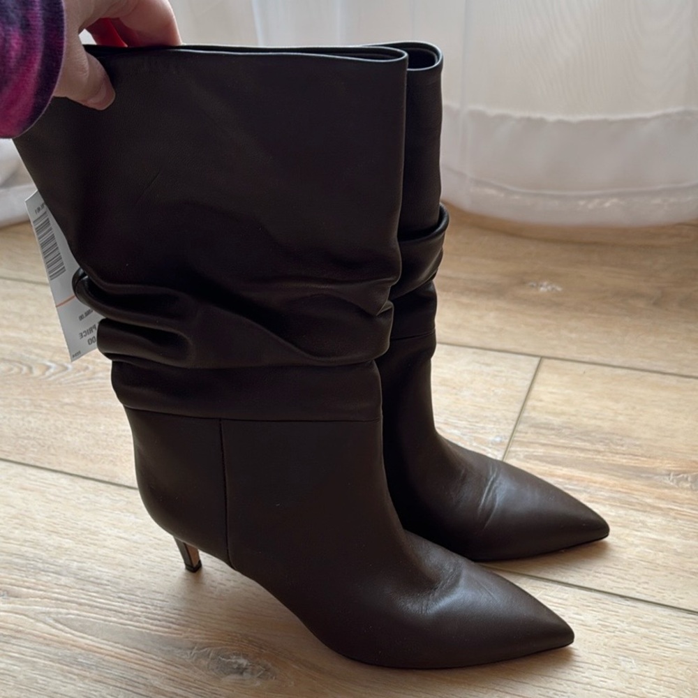 PARIS TEXAS Cuoio Slouchy Boot Genuine Leather Size 38 - Picture 4 of 7